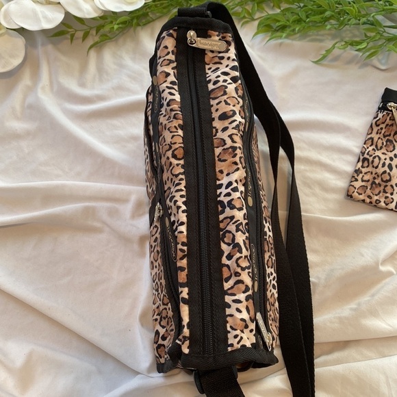 LeSportsac Ombré Cheetah Deluxe Shoulder Satchel - Picture 8 of 13